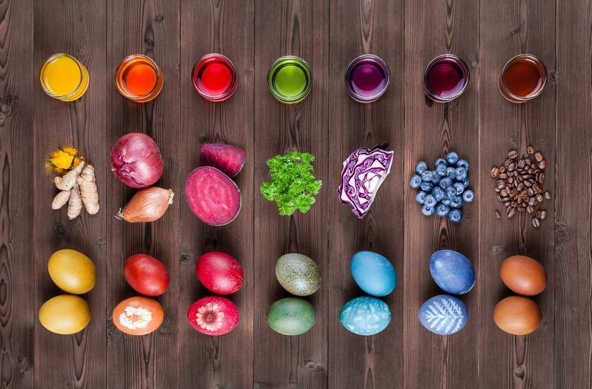 Які натуральні барвники для яєць можна знайти вдома на Великдень