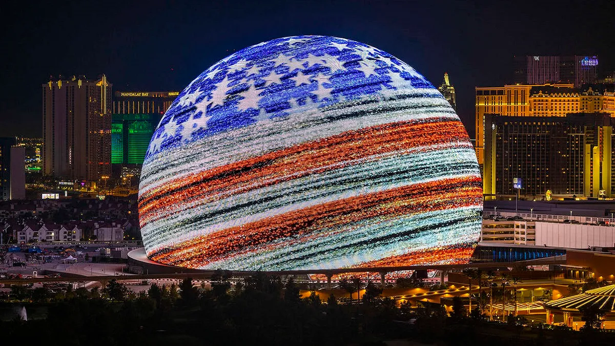 У Лас-Вегасі відкрили найбільшу сферичну споруду з екраном у світі (відео)