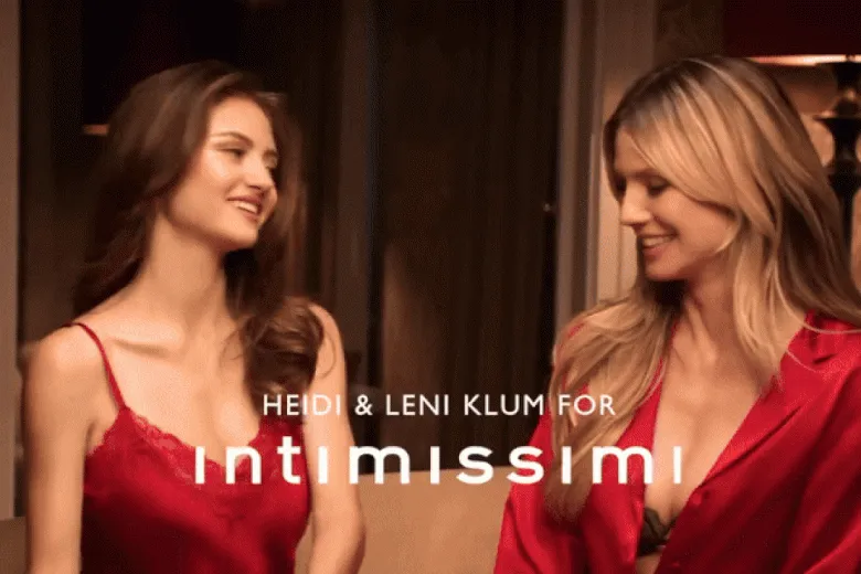 Гайді та Лені Клум у святковій рекламі Intimissimi