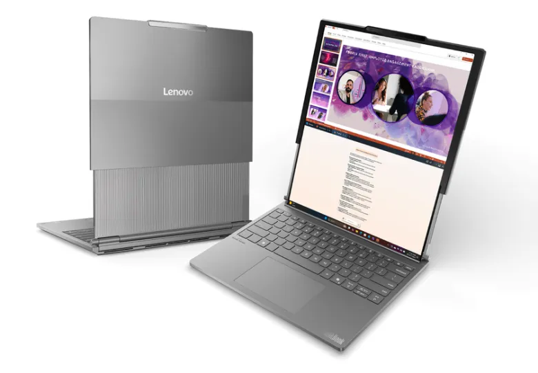 Lenovo анонсує революційний ноутбук зі згорнутим екраном на CES 2025