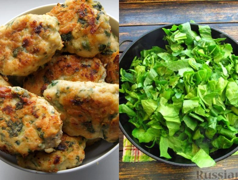 Как приготовить вкусные картофельные котлеты со шпинатом или крапивой