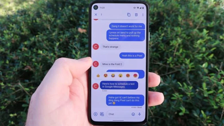 Нові екранні ефекти для емодзі в застосунку Google Messages