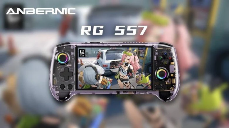 Anbernic представила новую портативную консоль для ретро-игр RG 557