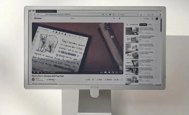 Boox Mira Pro Color: перший монітор з кольоровим E-Ink екраном на 25,3 дюйма