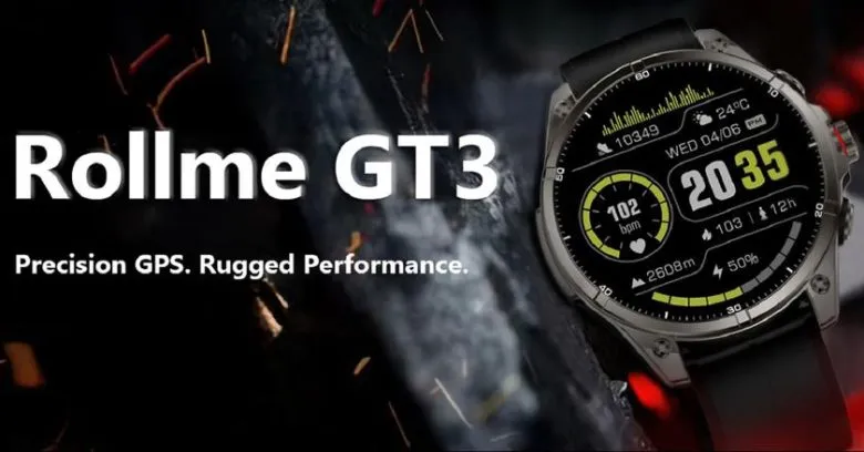 Rollme GT 3: новый смарт-часы для активного образа жизни с GPS и автономностью до 65 дней
