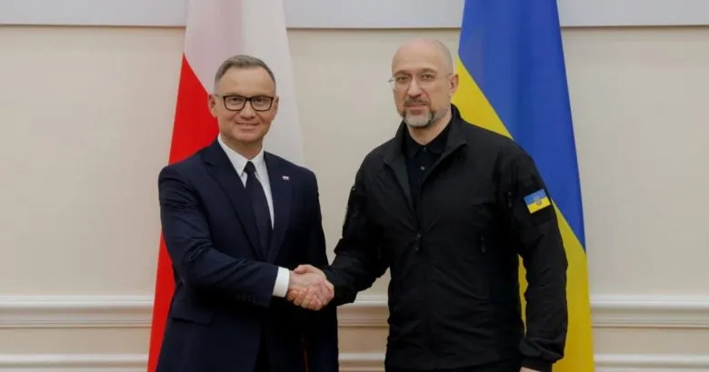 Шмигаль і Дуда обговорили конфіскацію російських активів та посилення санкцій