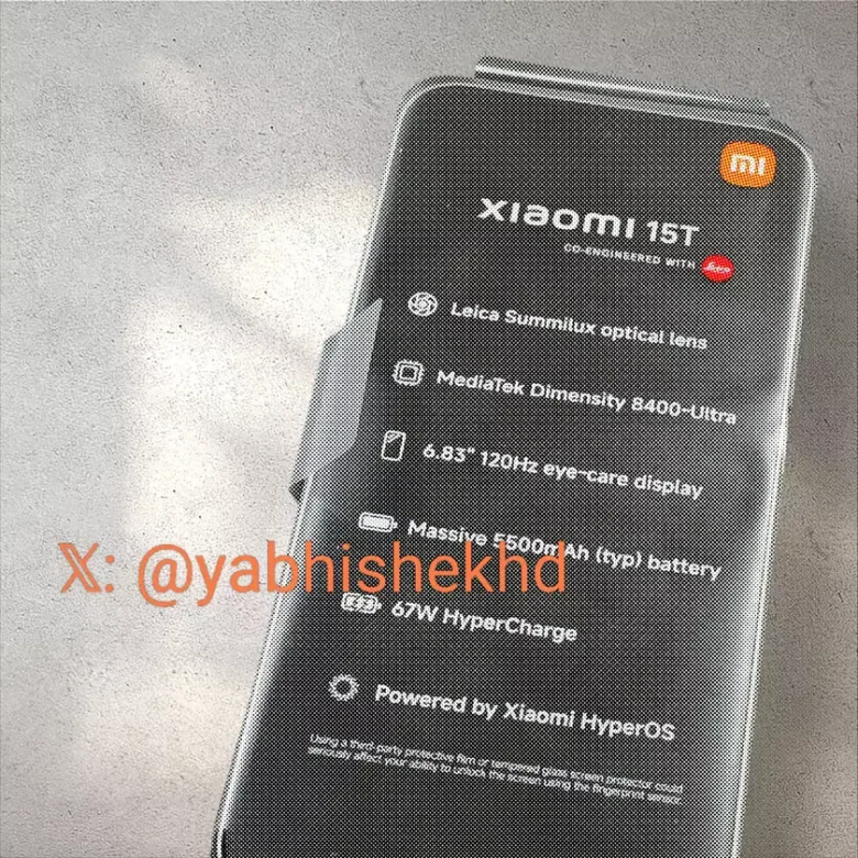 Xiaomi 15T: основні характеристики, переваги та дата презентації новинки