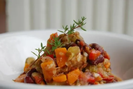 Вкусное овощное рагу из фермерских продуктов