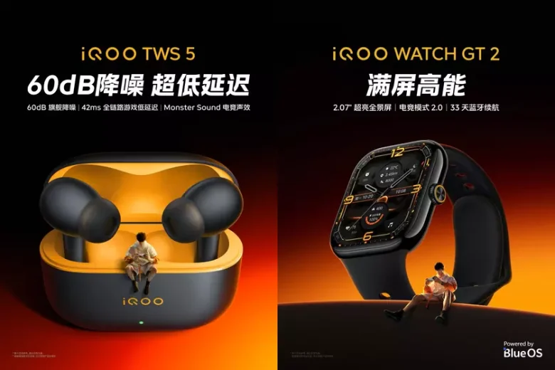 Офіційний анонс iQOO Watch GT 2 та TWS 5: характеристики, ціни та старт продажів