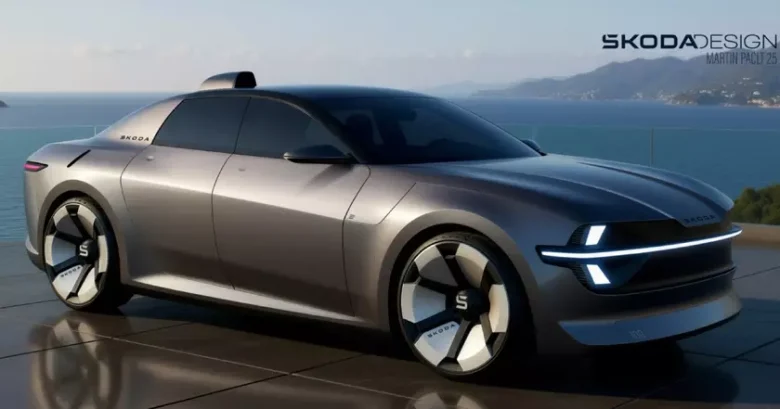 Современная интерпретация Škoda 100: новый концепт в стиле Modern Solid