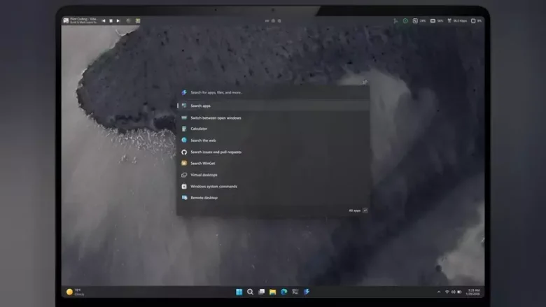Microsoft тестирует новую верхнюю панель для быстрых виджетов в Windows 11