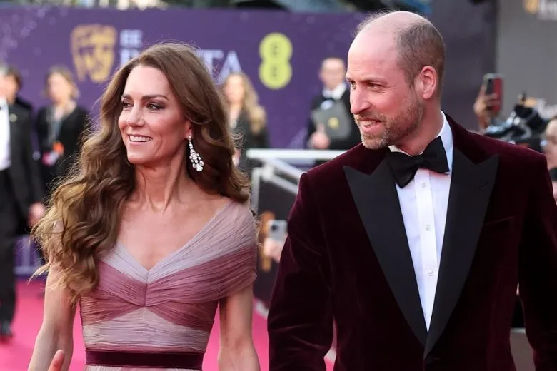 Кейт Миддлтон и принц Уильям появились на церемонии BAFTA-2026 в парных образах