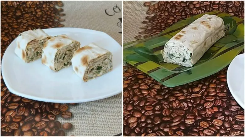 Рулет из лаваша с скумбрией и плавленым сыром: быстрый рецепт вкусной закуски