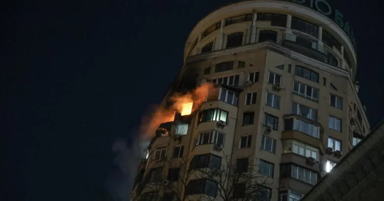Российская атака на Киев: поражены 5 районов, ранены трое людей