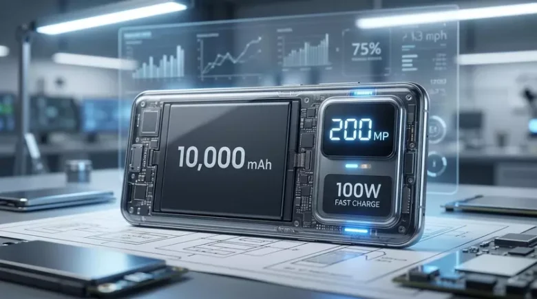 Китайський смартфон з акумулятором на 10 000 мА/г і камерою 200 МП: характеристики та очікування