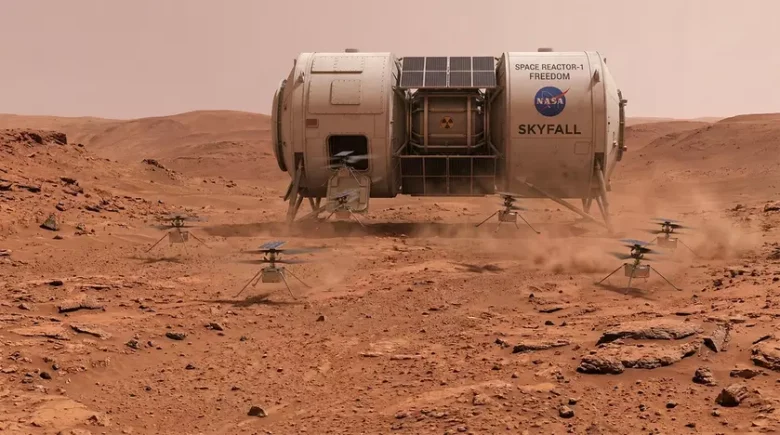 NASA отправит ядерный реактор и шесть разведывательных дронов на Марс в 2028 году