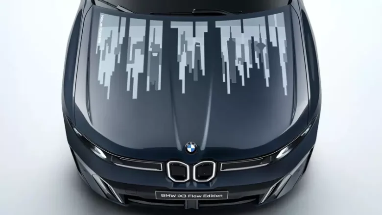 BMW презентувала кросовер iX3 Flow Edition з інтерактивним E Ink капотом
