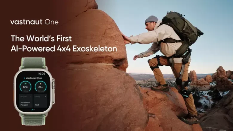 Экзоскелет Vastnaut One 4×4 с ИИ: поддержка колен для туристов и дачников
