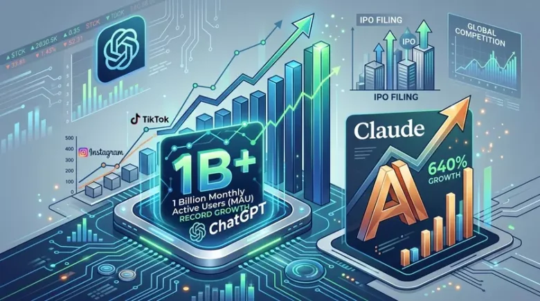 ChatGPT став першим додатком із 1 мільярдом користувачів — Claude стрімко наздоганяє