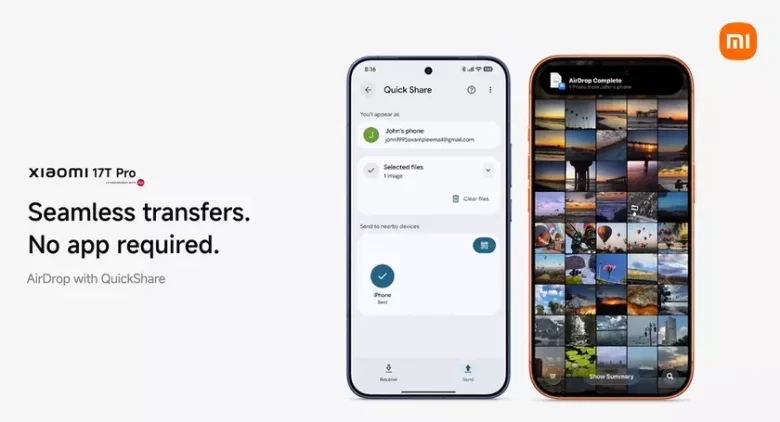 Xiaomi внедрила поддержку Quick Share для обмена файлами с iPhone через AirDrop